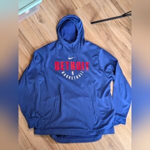 Nike NBA Detroit Pistons Elite Practice Dri Fit Hoodie Men's 3XL